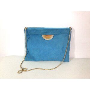 Reva Crossbody Bag Ultra Blue Suede Vintage